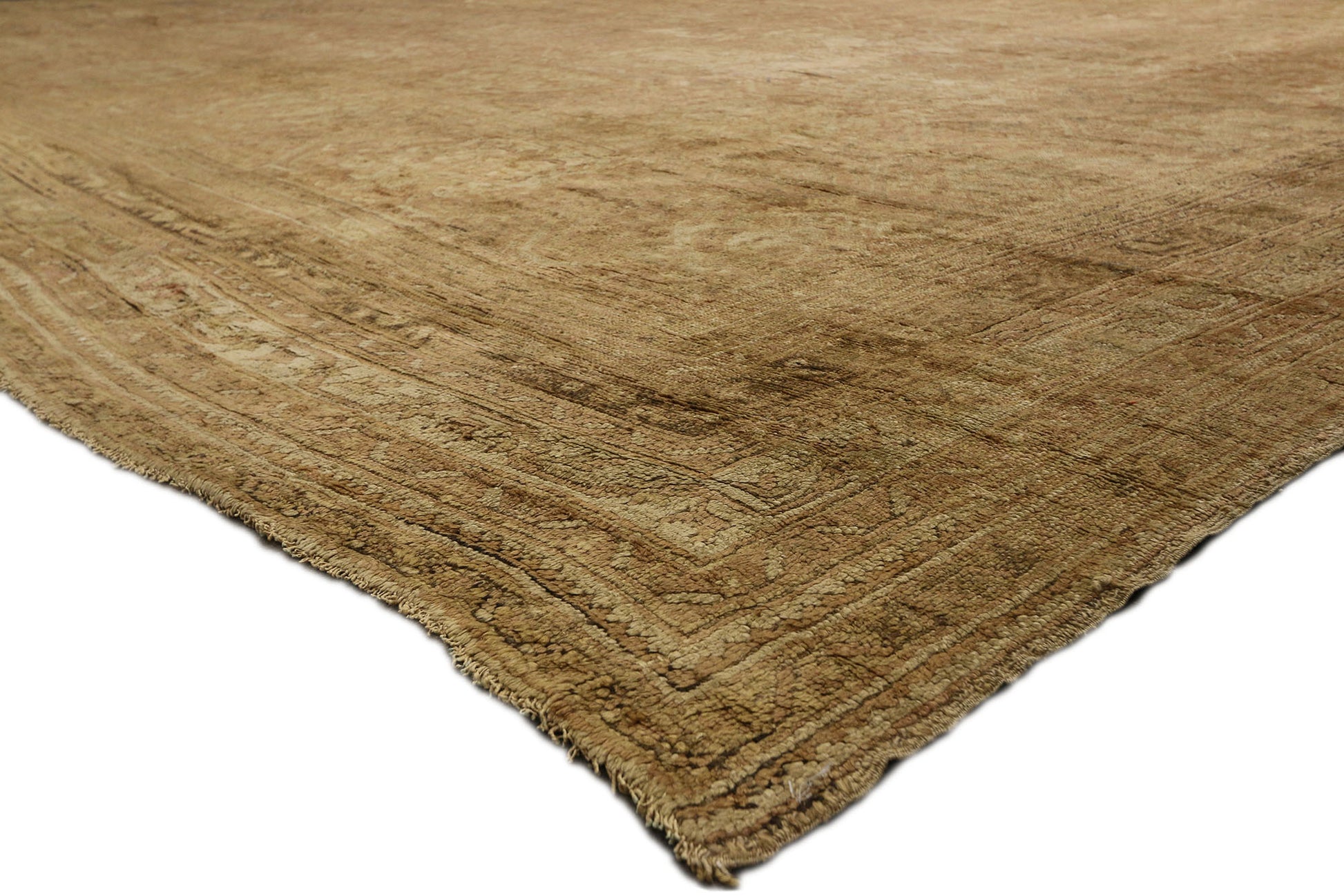 20 x 22 Antique Turkish Oushak Rug 73446