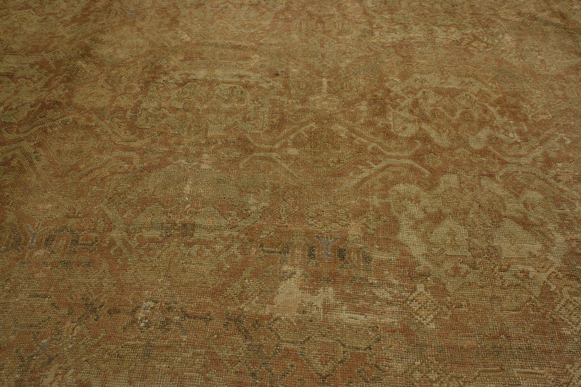 20 x 22 Antique Turkish Oushak Rug 73446