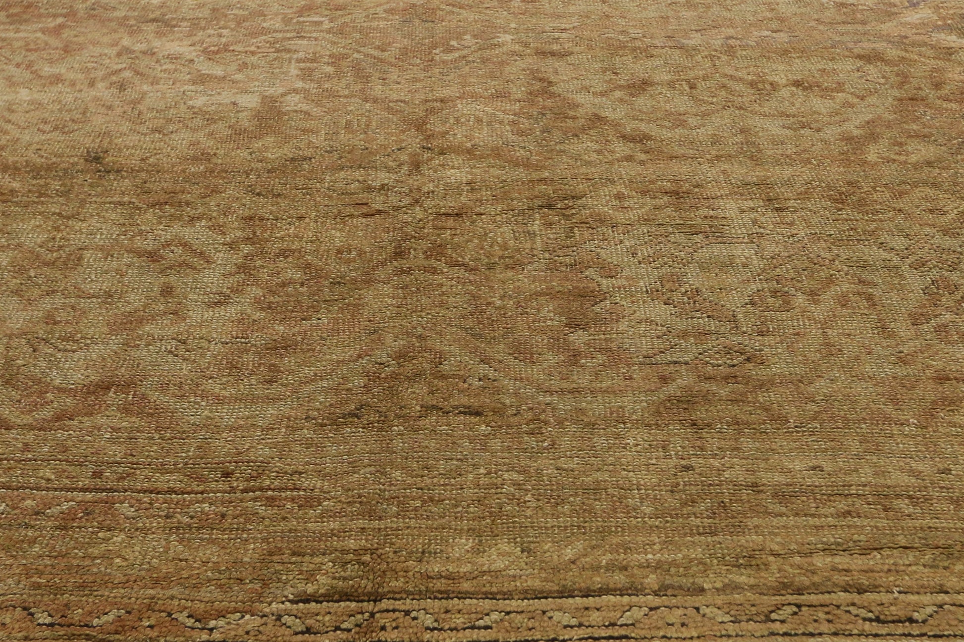 20 x 22 Antique Turkish Oushak Rug 73446