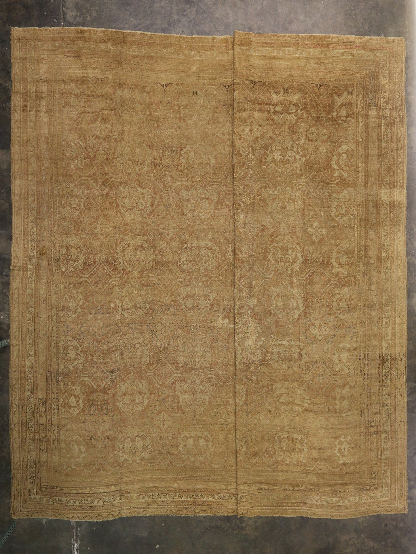 20 x 22 Antique Turkish Oushak Rug 73446