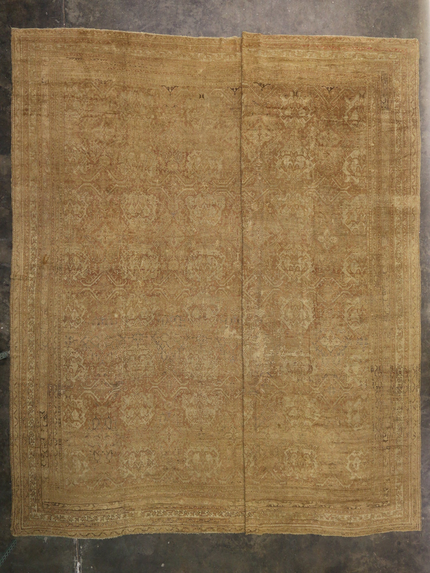 20 x 22 Antique Turkish Oushak Rug 73446