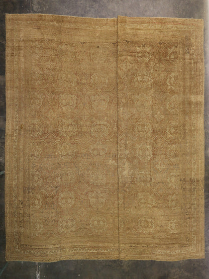 20 x 22 Antique Turkish Oushak Rug 73446