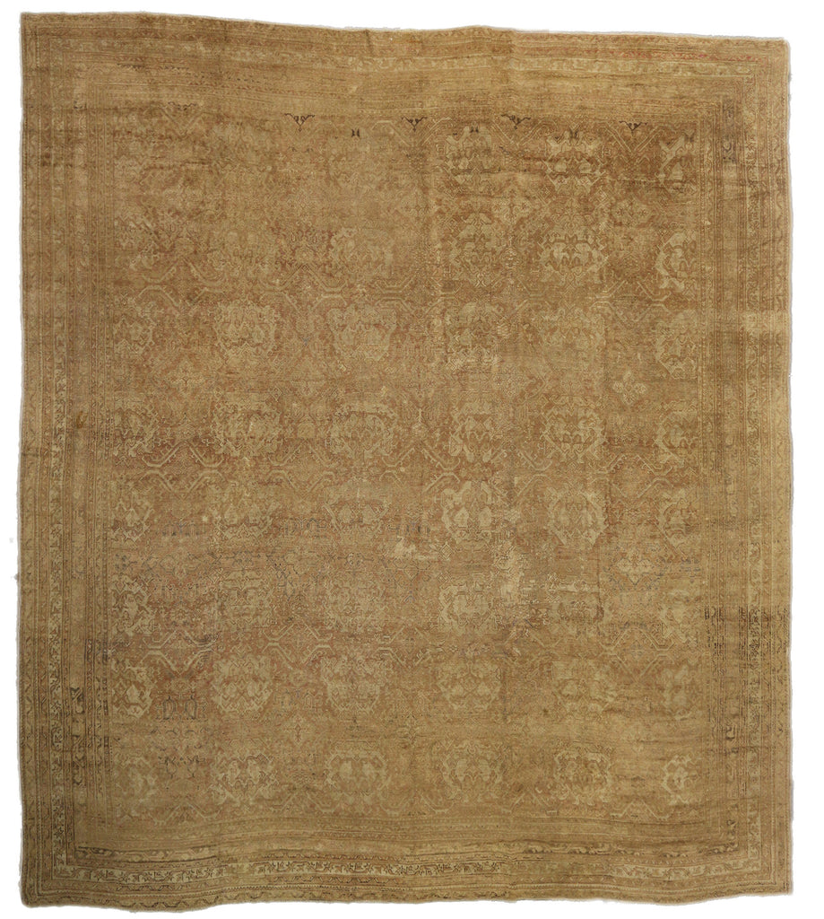 20 x 22 Antique Turkish Oushak Rug 73446