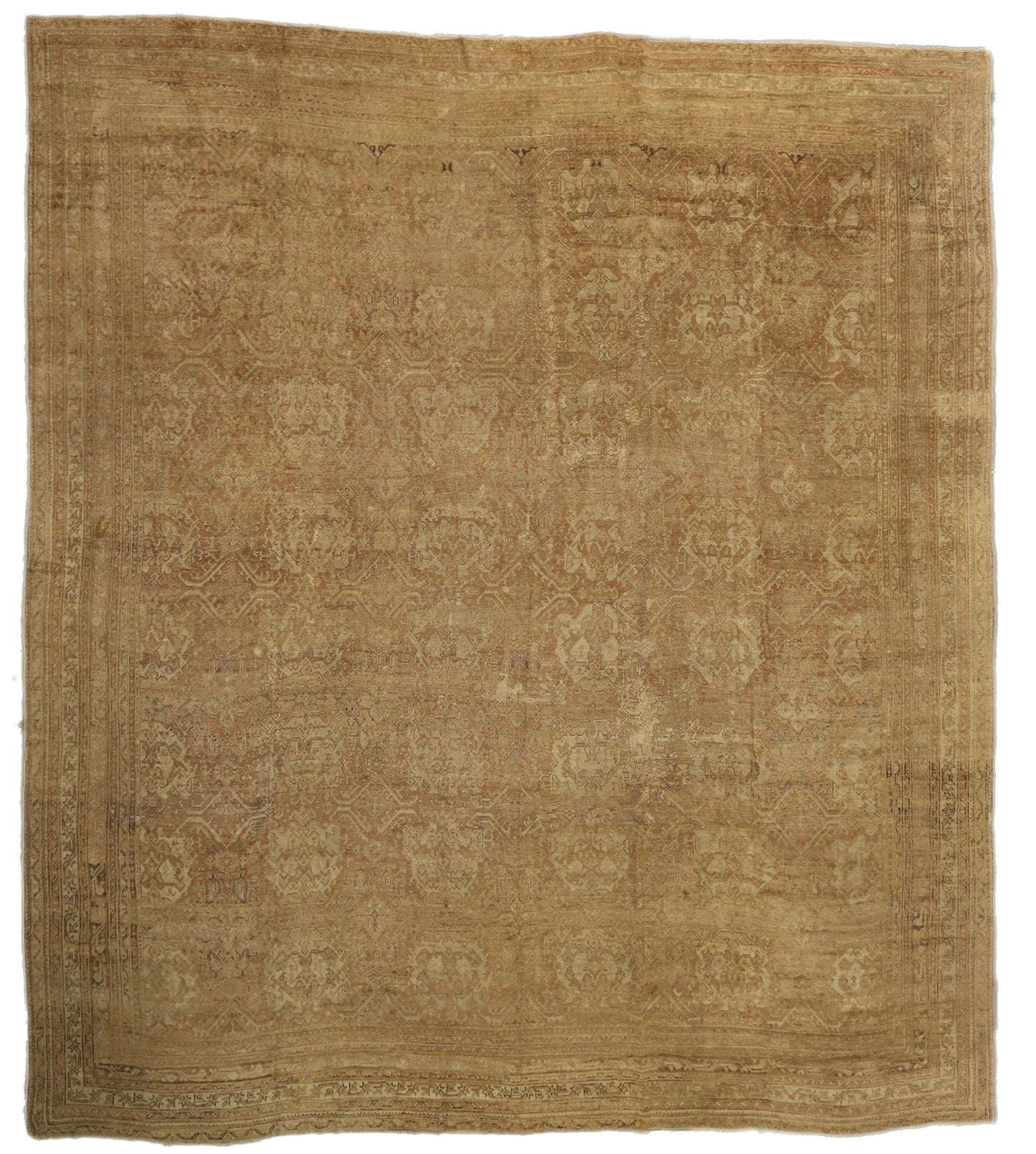 20 x 22 Antique Turkish Oushak Rug 73446