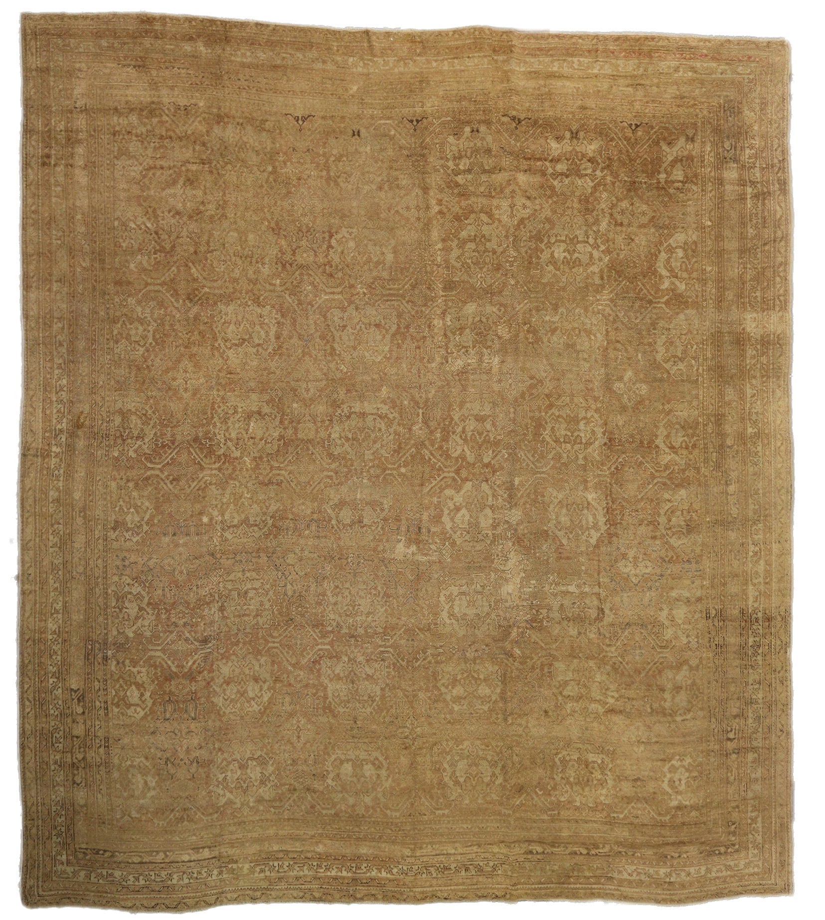 20 x 22 Antique Turkish Oushak Rug 73446