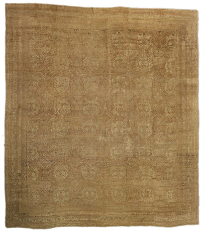 20 x 22 Antique Turkish Oushak Rug 73446