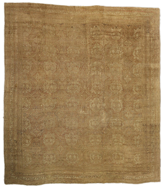 20 x 22 Antique Turkish Oushak Rug 73446