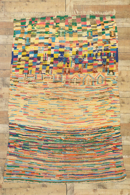 5 x 7 Vintage Boujad Moroccan Rug 21006