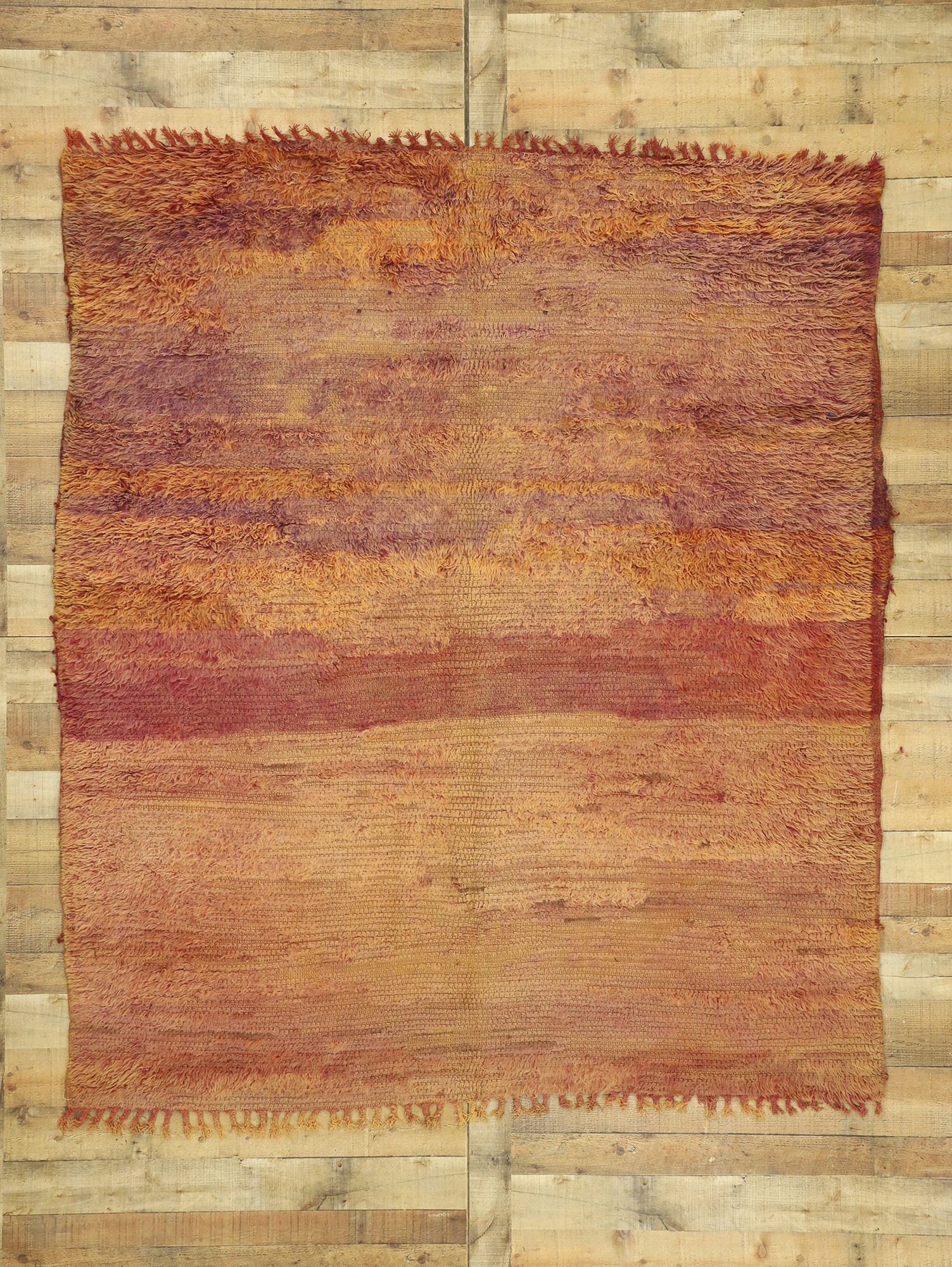 7 x 8 Vintage Moroccan Rug 21009