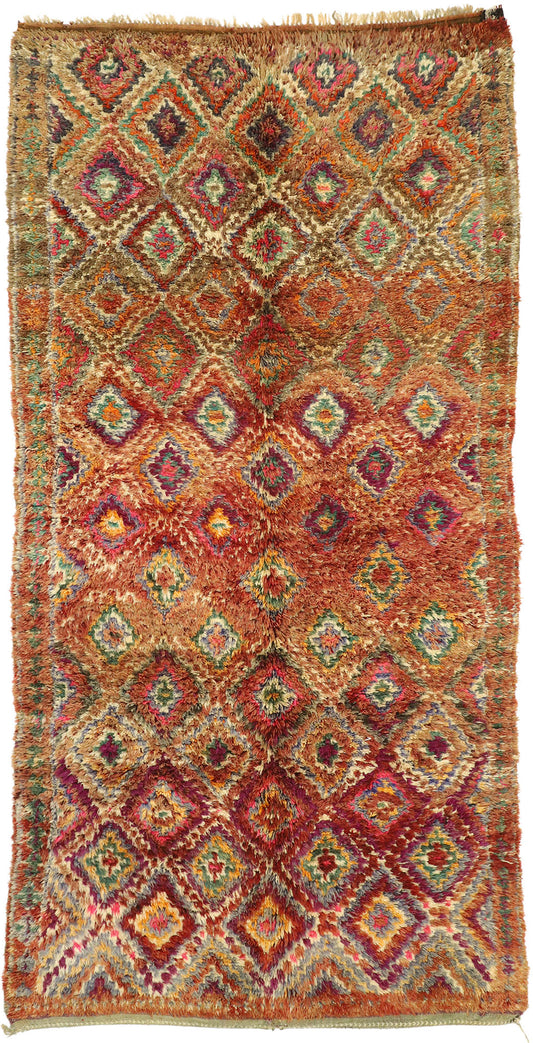 6 x 12 Vintage Taznakht Moroccan Rug 21014