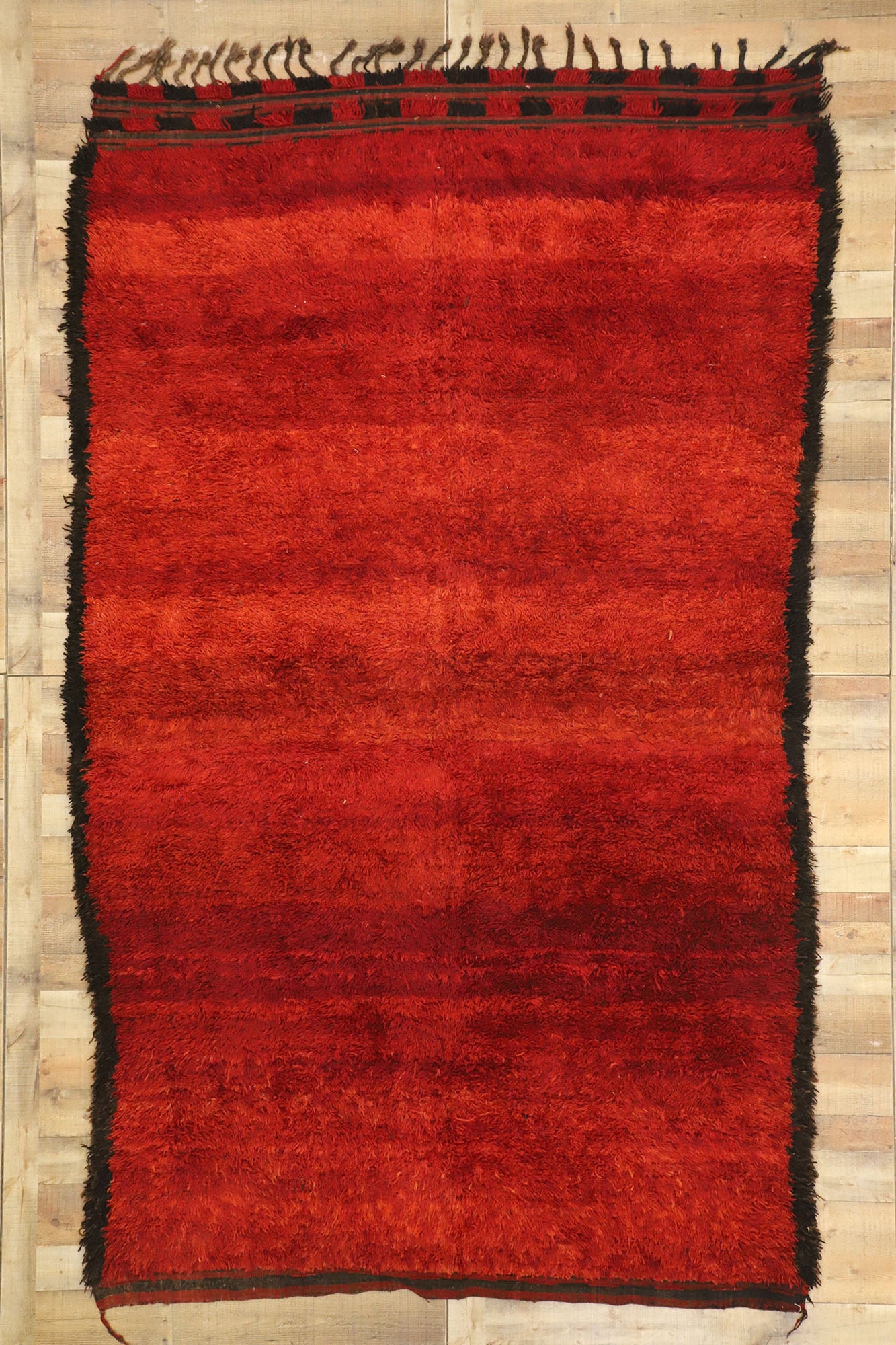 7 x 11 Vintage Red Moroccan Rug 21015