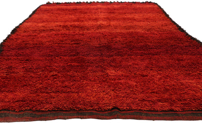 7 x 11 Vintage Red Moroccan Rug 21015