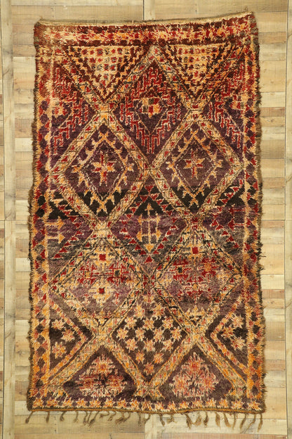 7 x 11 Vintage Beni M'Guild Moroccan Rug 21018
