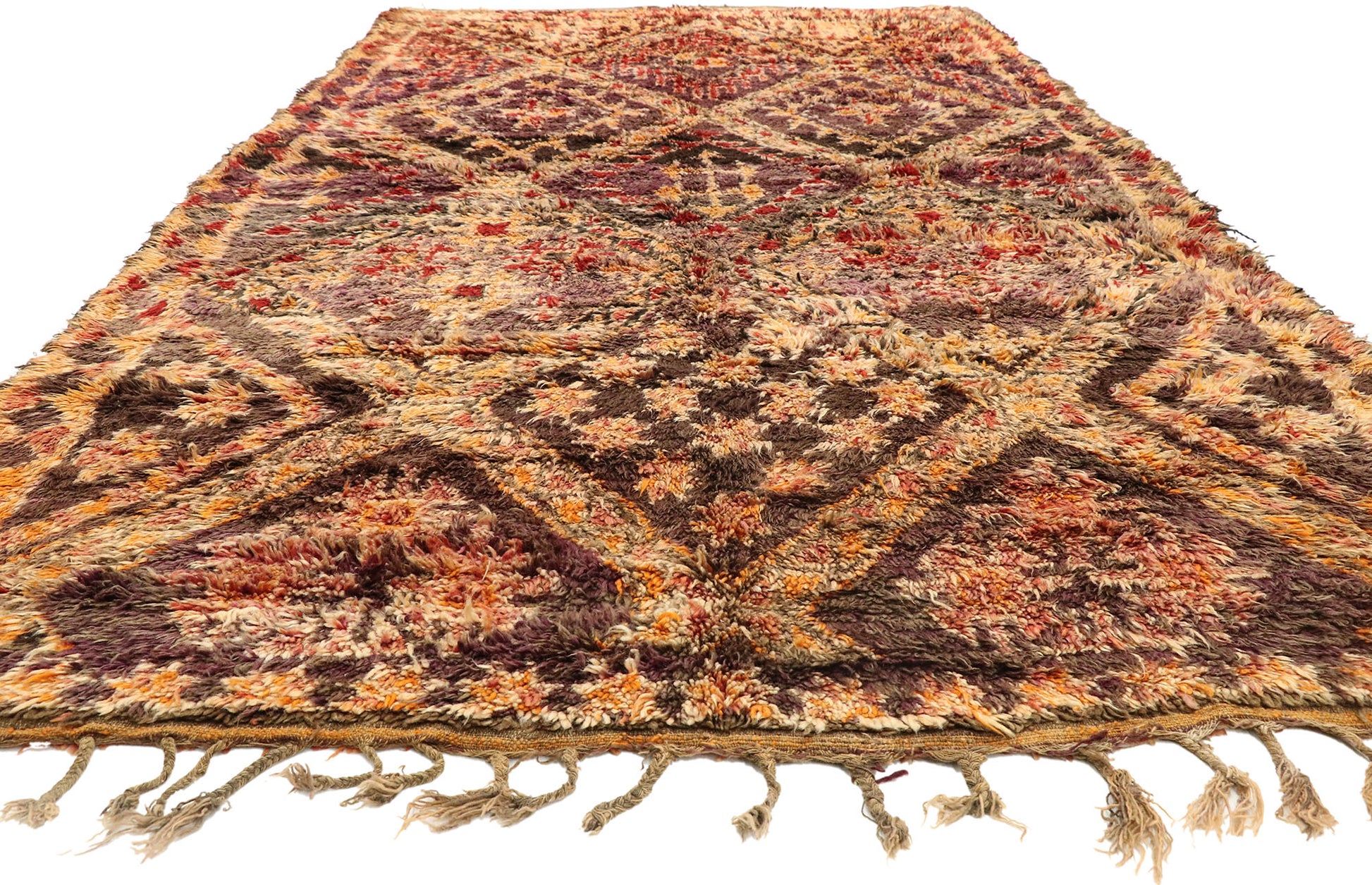 7 x 11 Vintage Beni M'Guild Moroccan Rug 21018