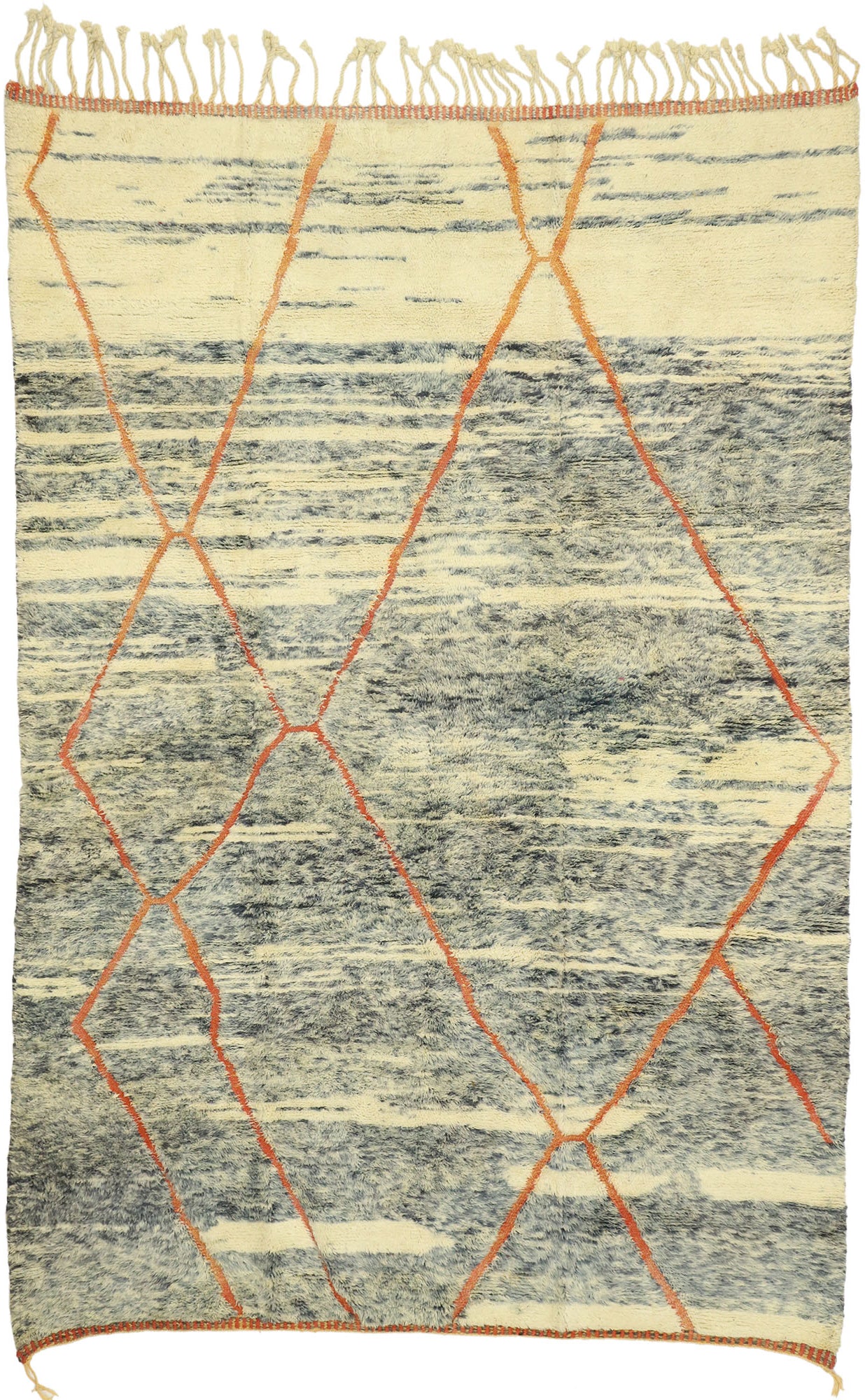 7 x 10 Modern Beni Mrirt Moroccan Rug 21026