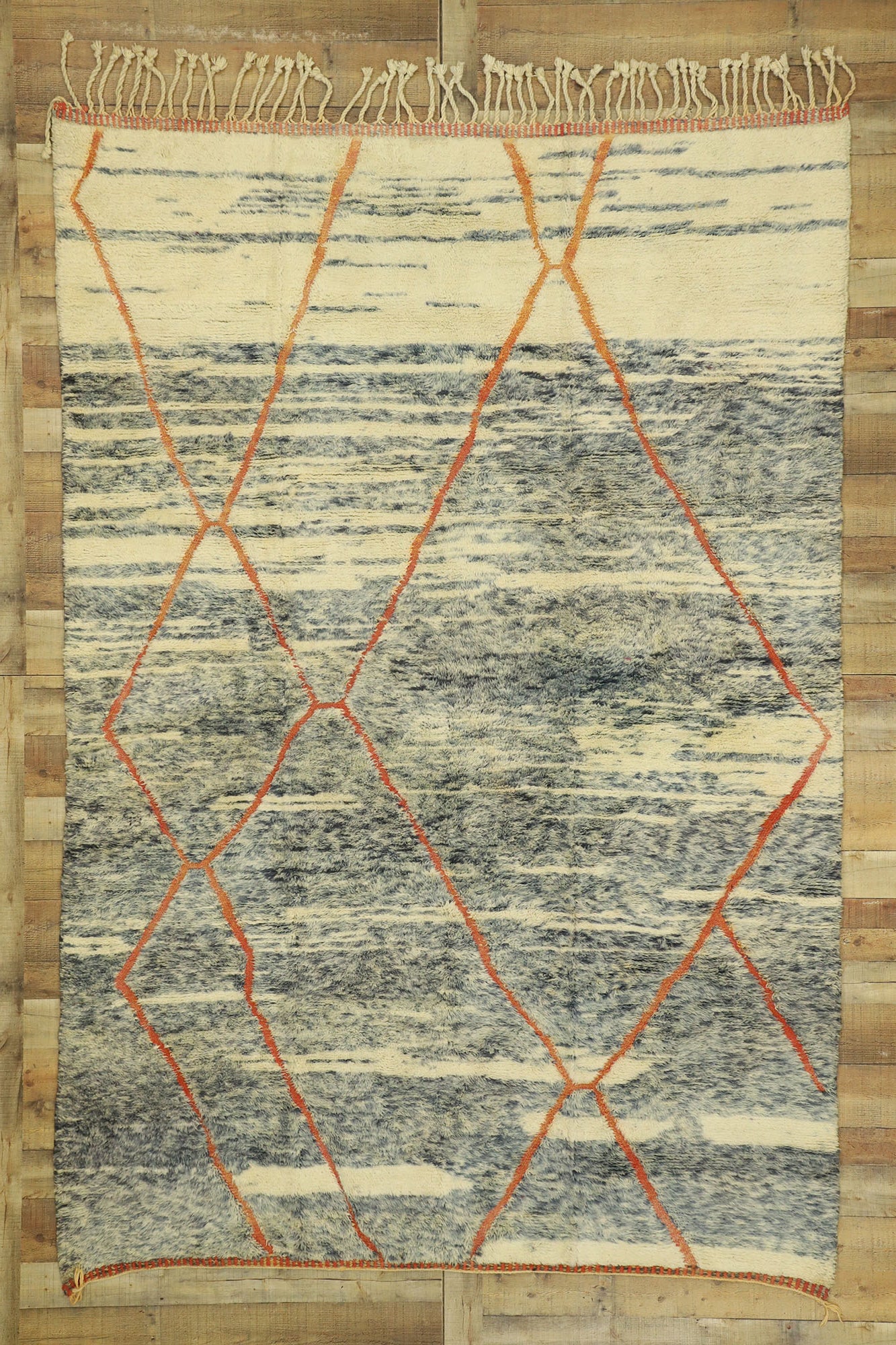 7 x 10 Modern Beni Mrirt Moroccan Rug 21026