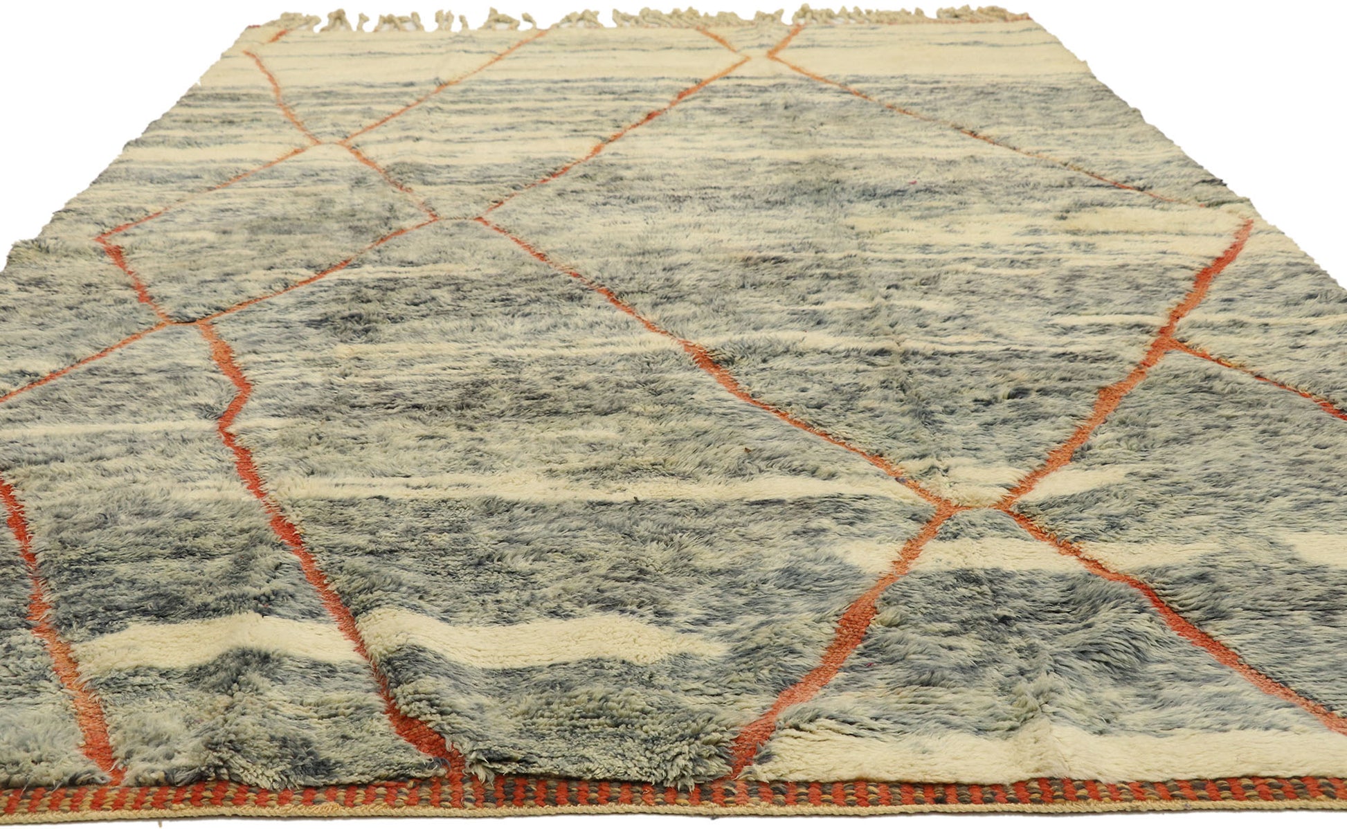 7 x 10 Modern Beni Mrirt Moroccan Rug 21026