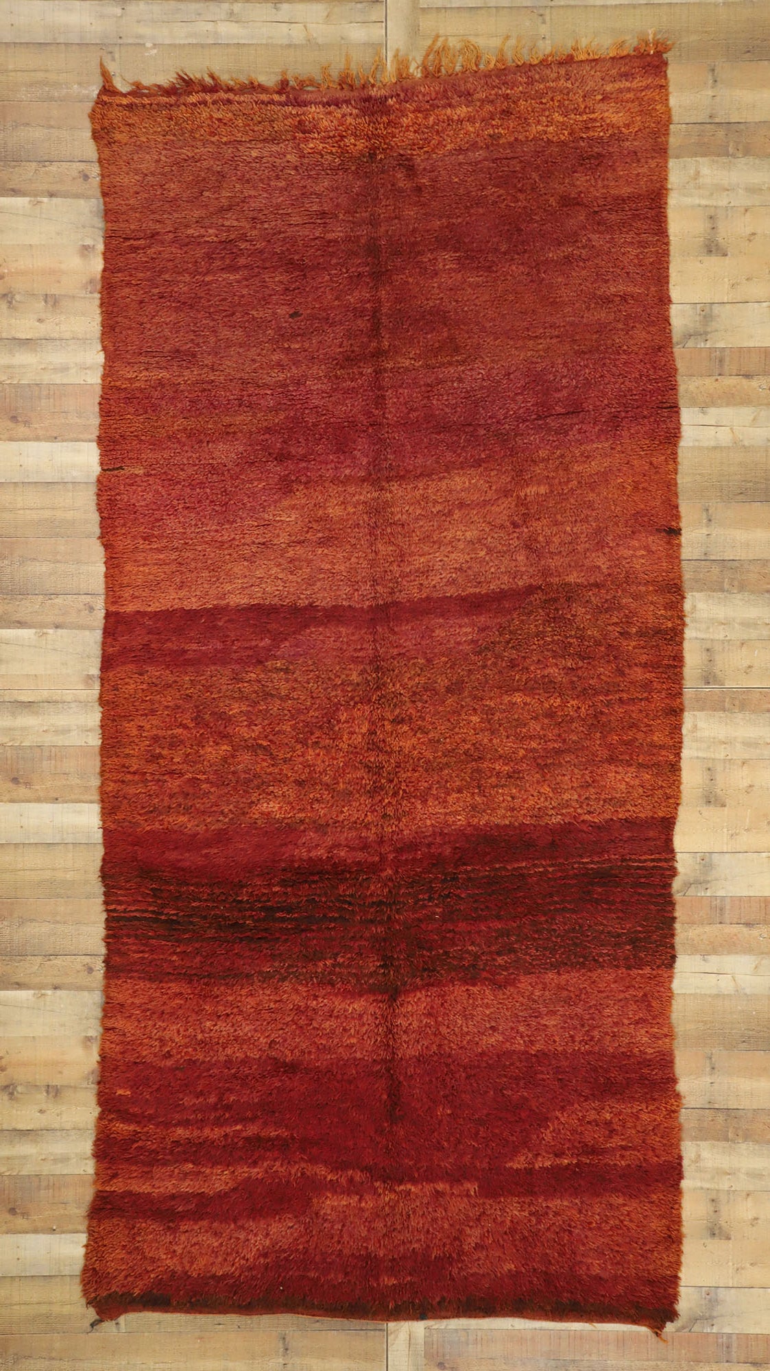 6 x 12 Vintage Red Moroccan Rug 21033