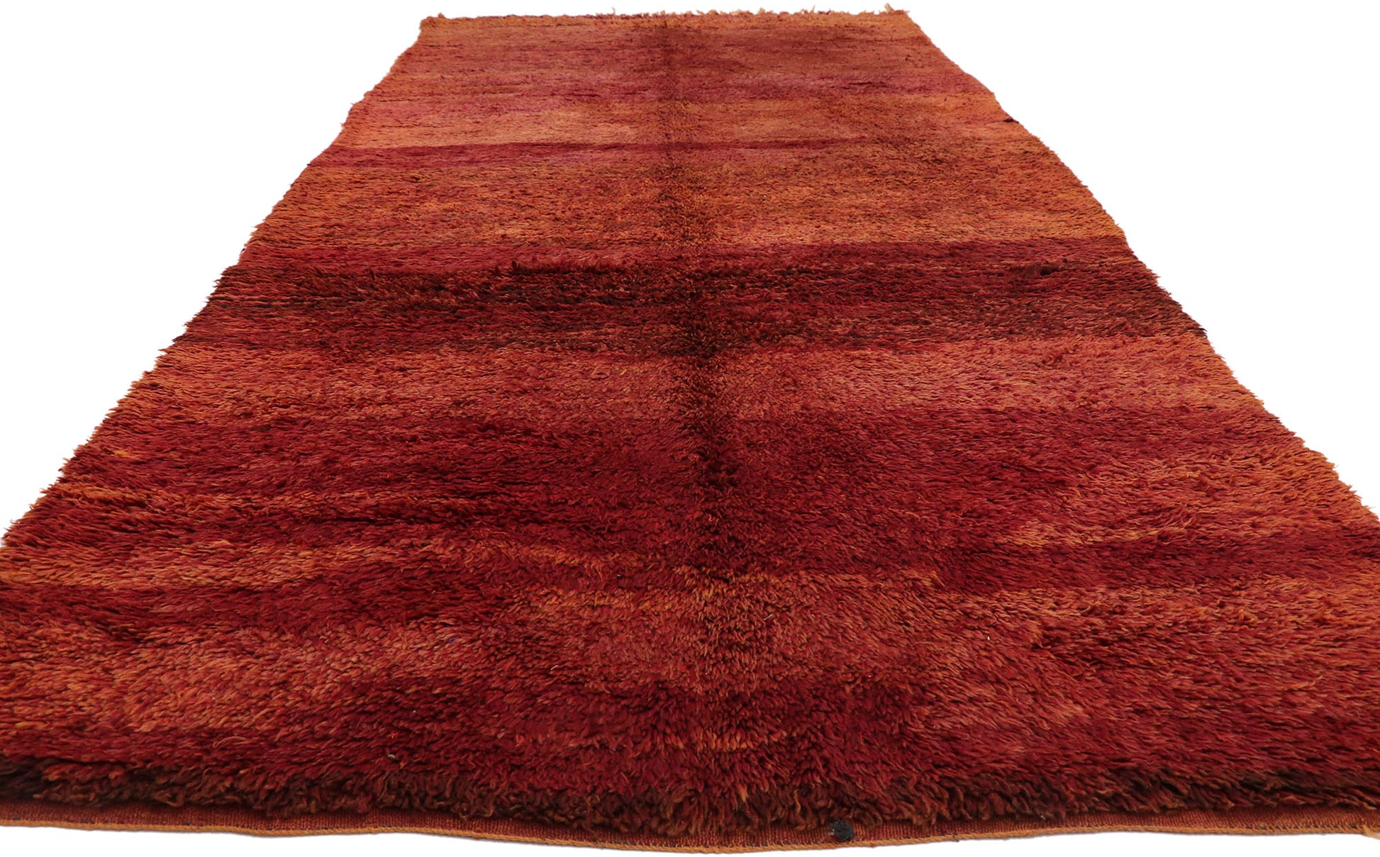 6 x 12 Vintage Red Moroccan Rug 21033