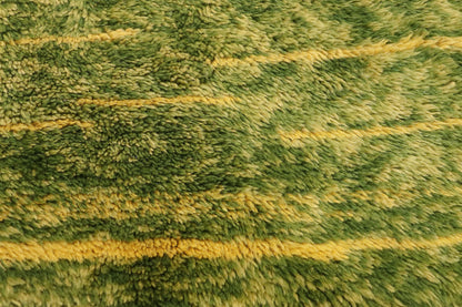 7 x 11 Modern Green Beni Mrirt Moroccan Rug 21037