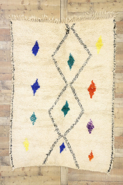 5 x 6 Colorful Moroccan Azilal Rug 21038