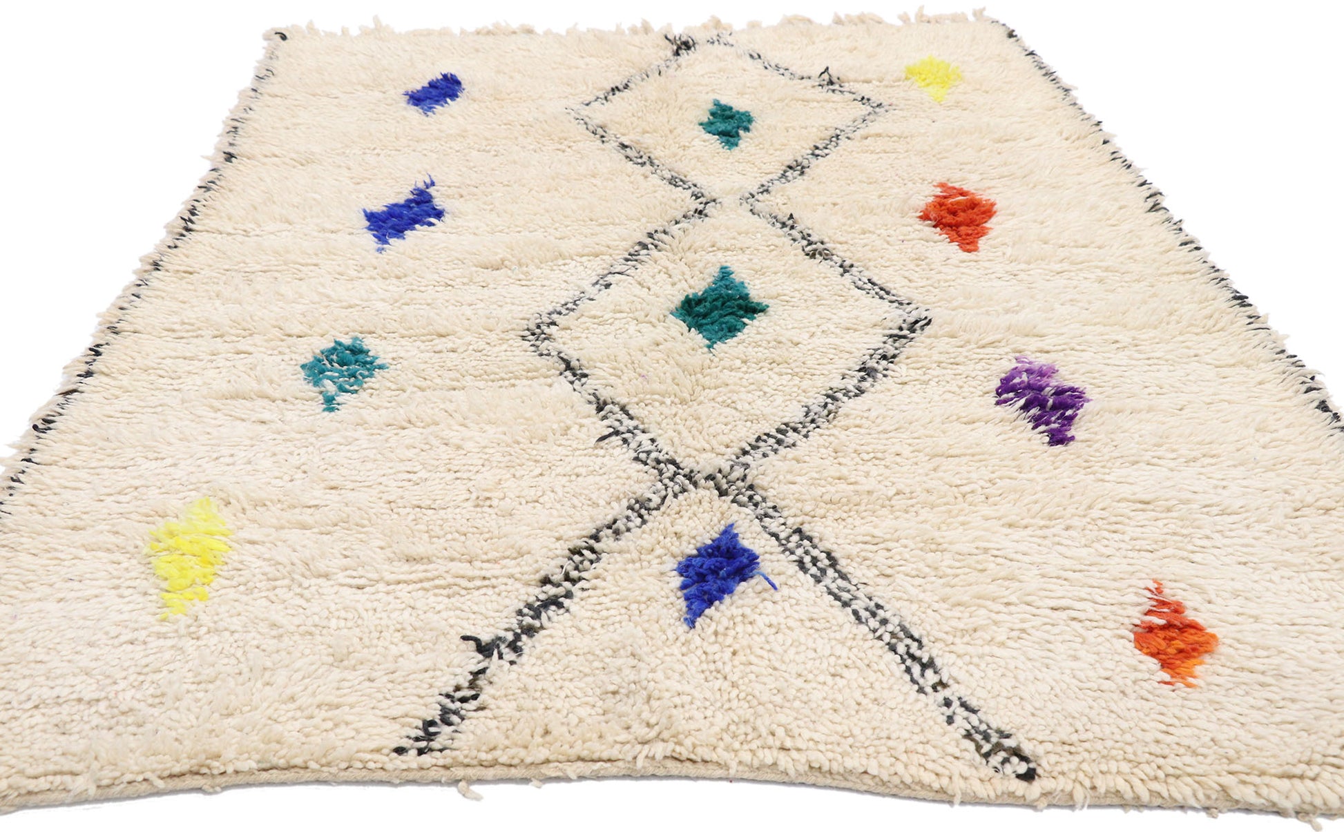 5 x 6 Colorful Moroccan Azilal Rug 21038