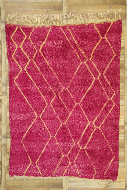7 x 10 Pink Magenta Moroccan Rug 21046