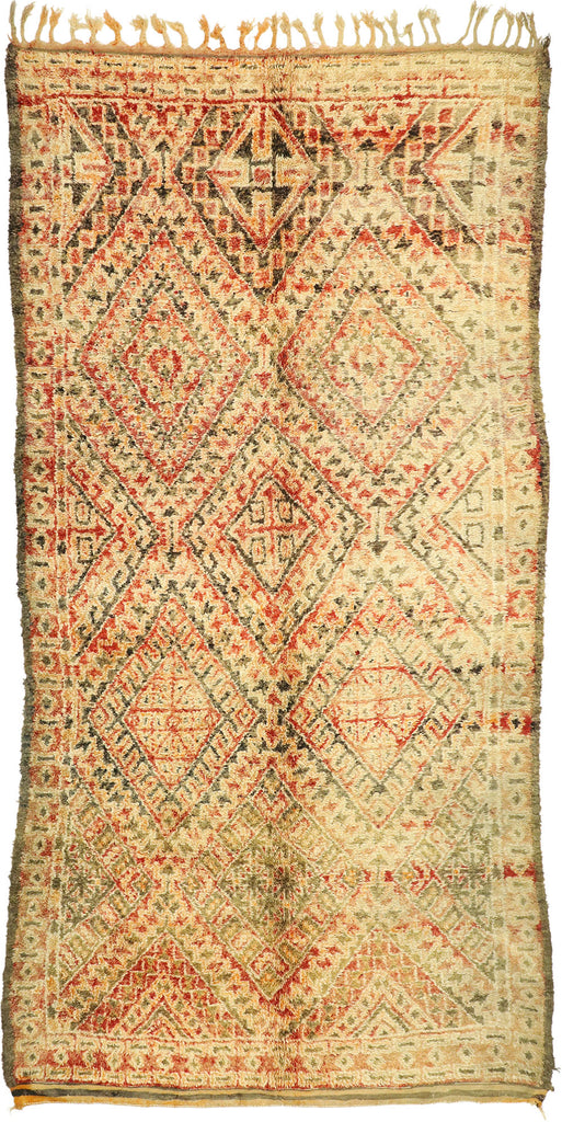 7 x 14 Vintage Beni M'Guild Moroccan Rug 21052