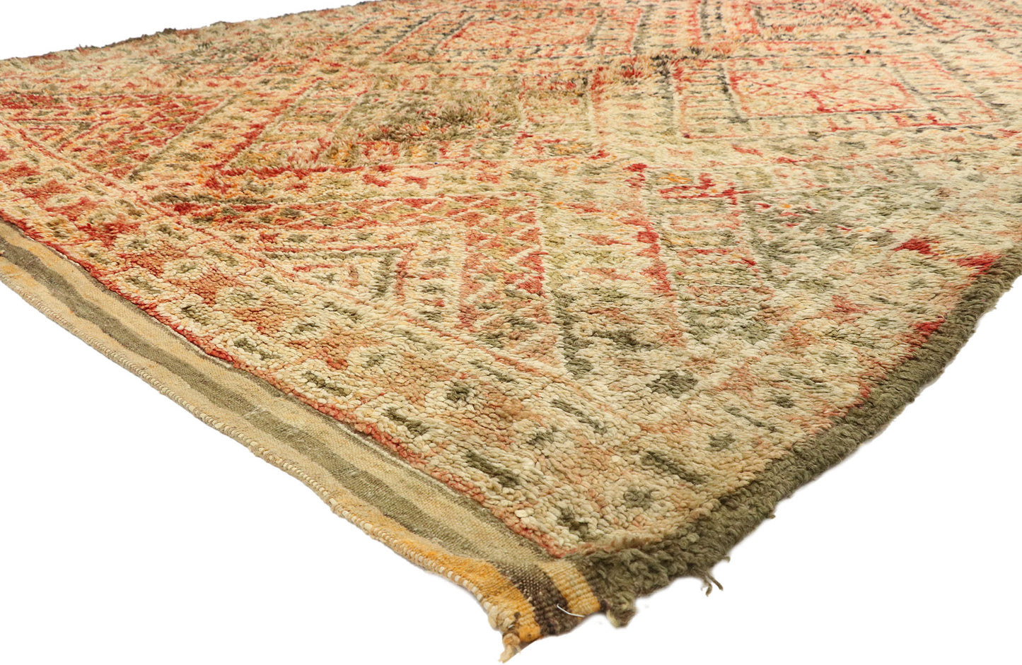 7 x 14 Vintage Beni M'Guild Moroccan Rug 21052