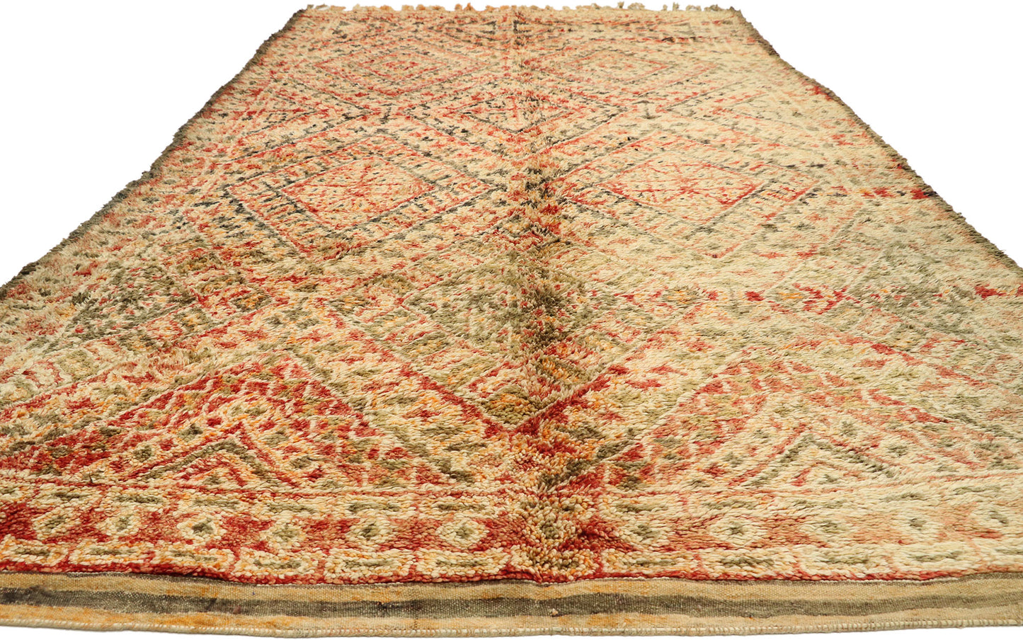 7 x 14 Vintage Beni M'Guild Moroccan Rug 21052