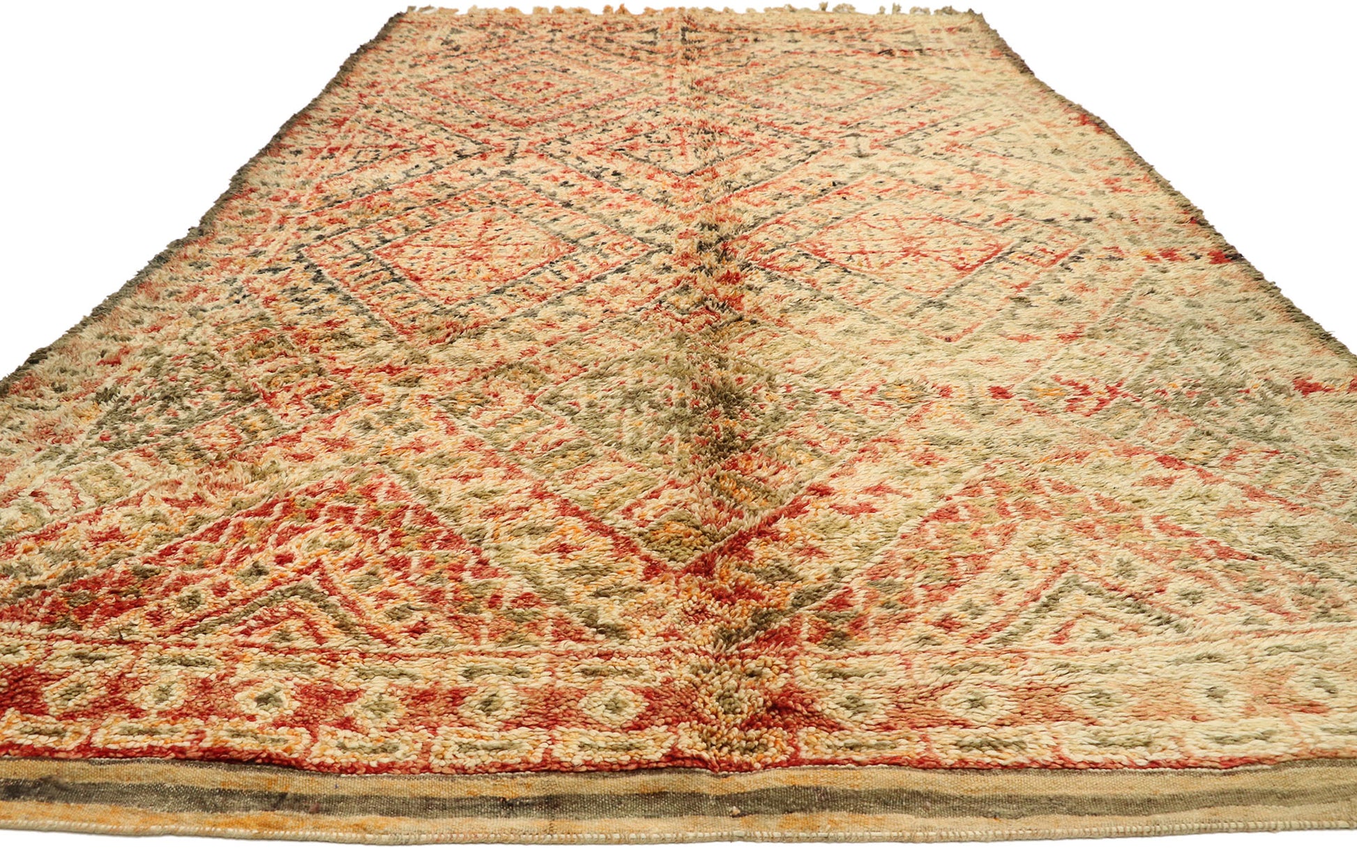 7 x 14 Vintage Beni M'Guild Moroccan Rug 21052