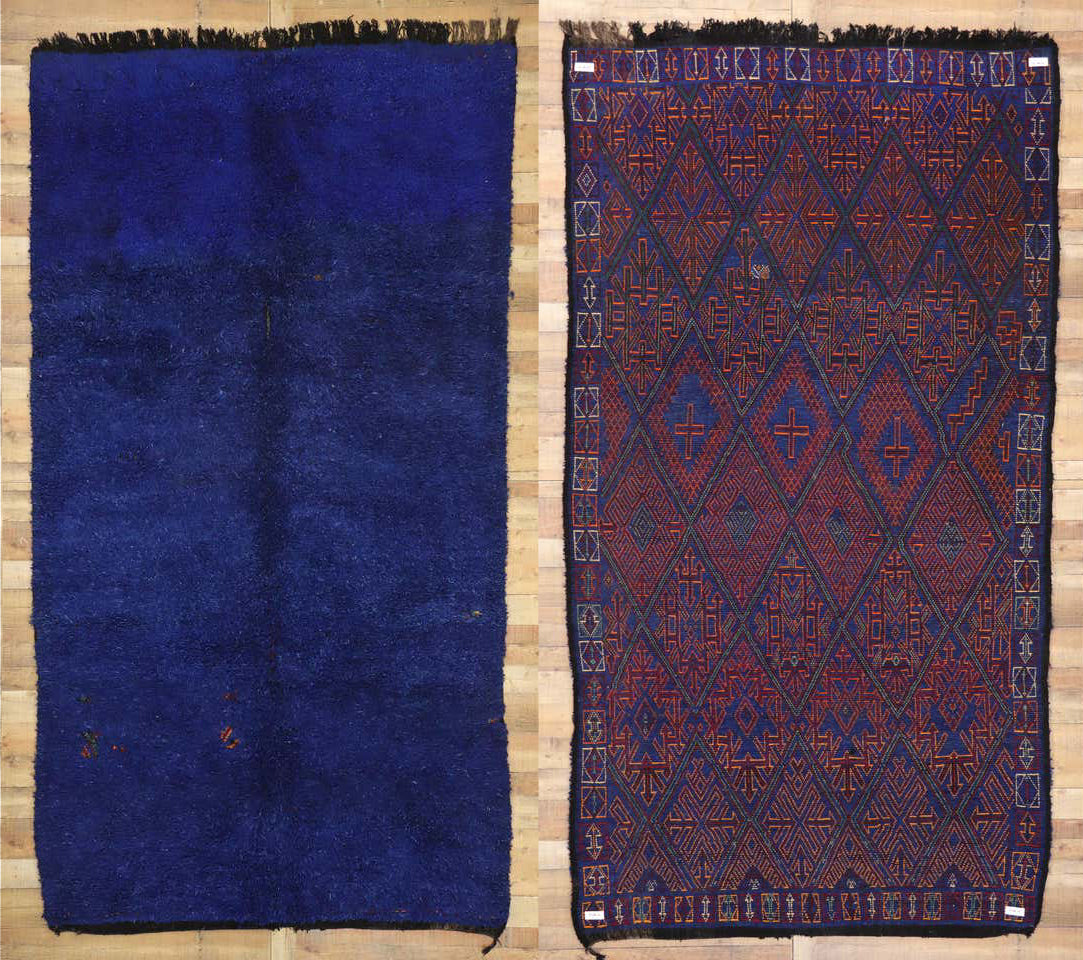 6 x 12 Vintage Blue Beni MGuild Moroccan Rug 21058