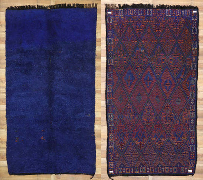 6 x 12 Vintage Blue Beni MGuild Moroccan Rug 21058