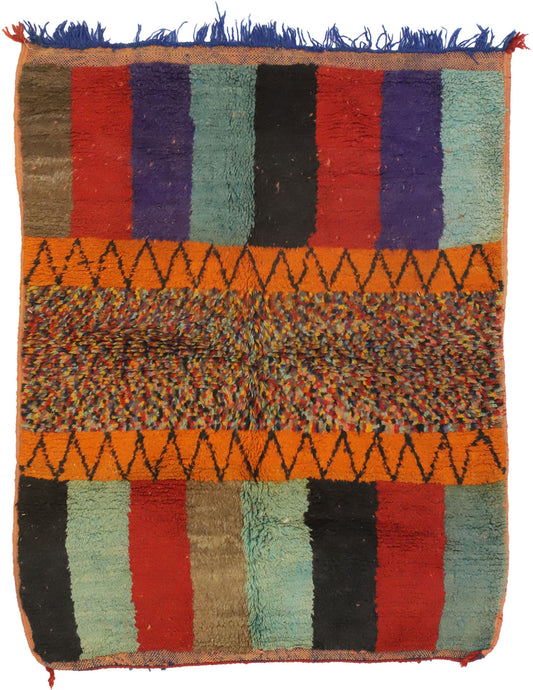 4 x 5 Vintage Moroccan Rug 21066