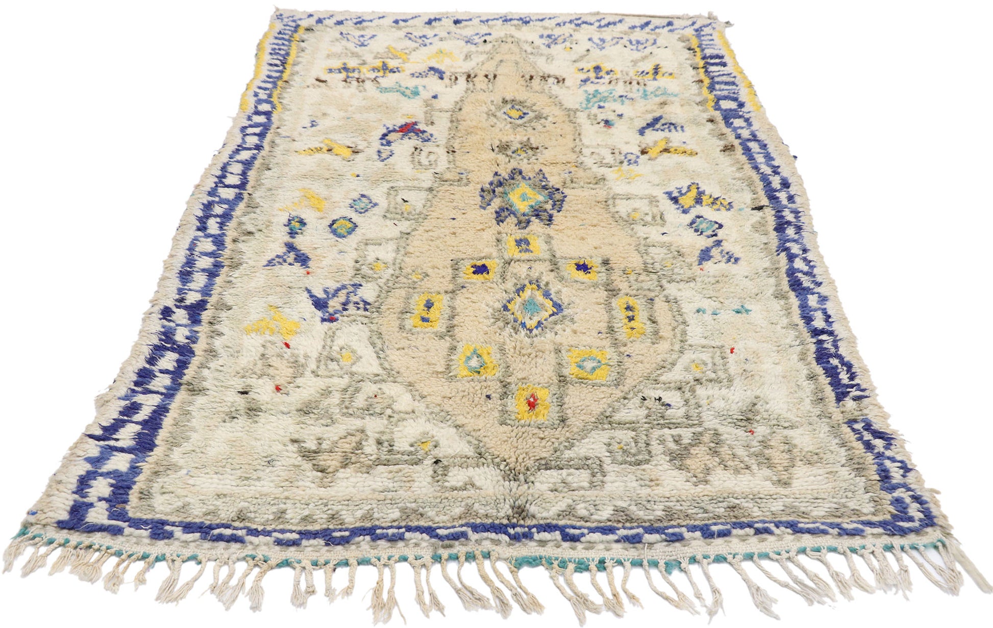 4 x 6 Vintage Moroccan Azilal Rug 21069