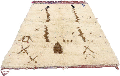 4 x 5 Vintage Moroccan Azilal Rug 21071