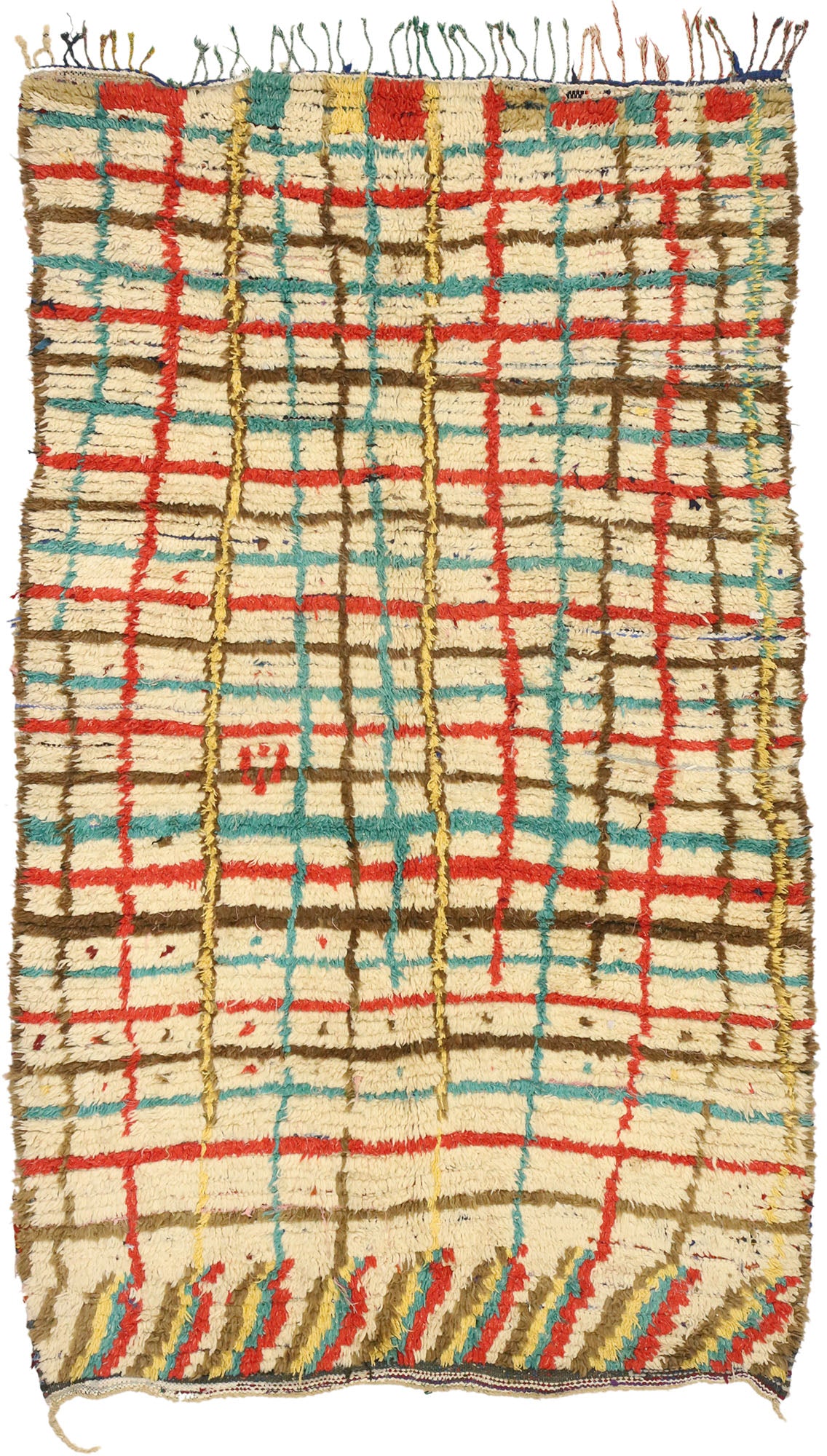 4 x 7 Vintage Moroccan Azilal Rug 21073