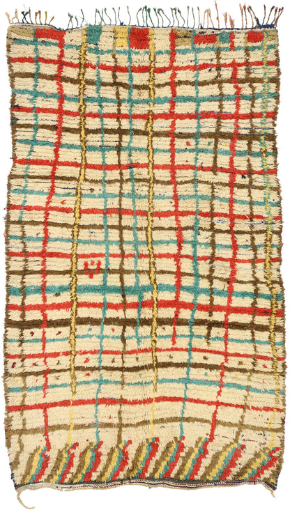 4 x 7 Vintage Moroccan Azilal Rug 21073