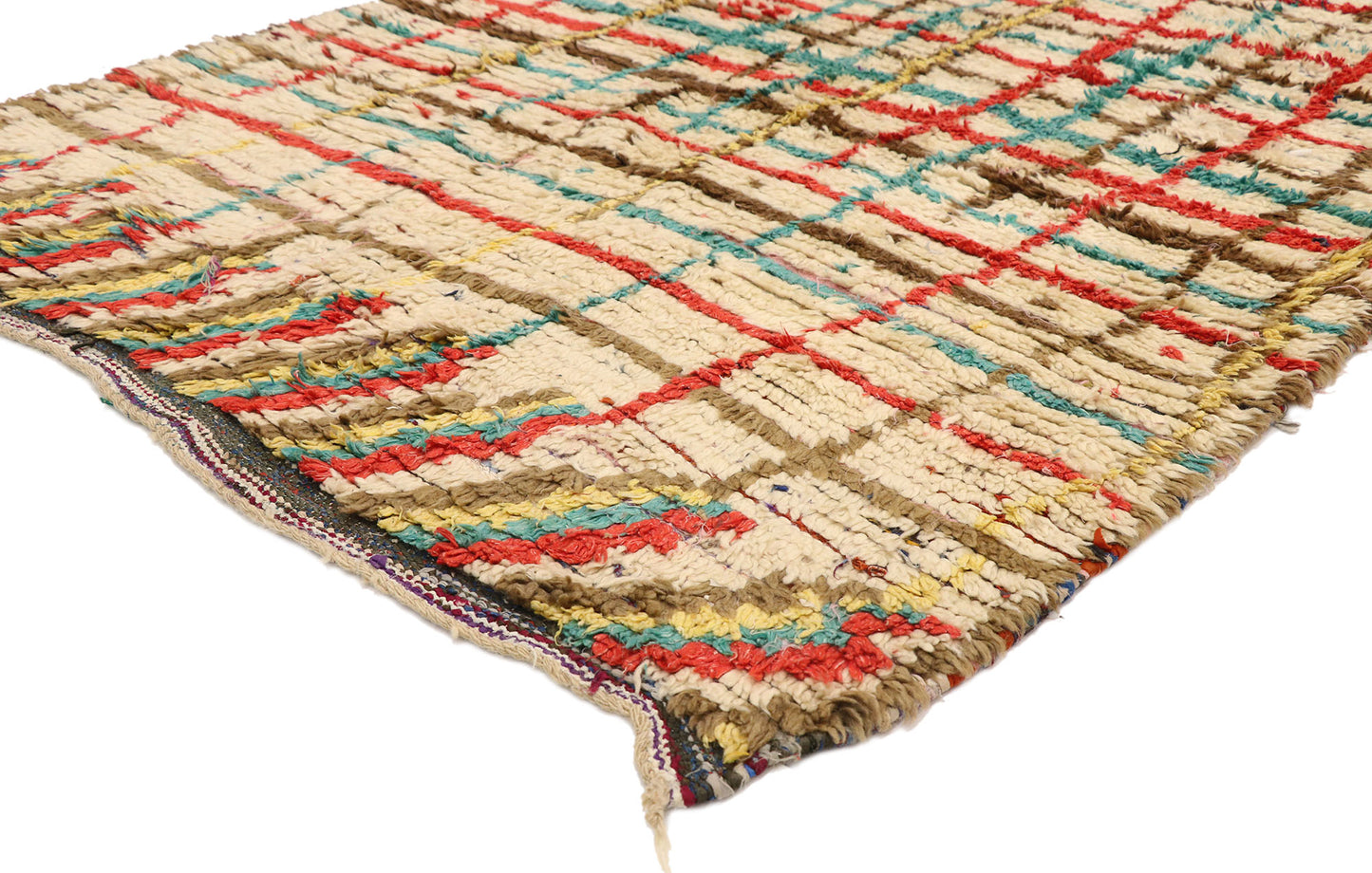 4 x 7 Vintage Moroccan Azilal Rug 21073