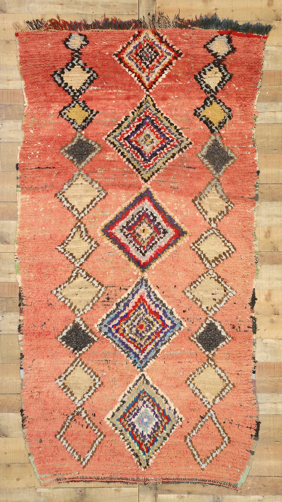 4 x 8 Vintage Moroccan Runner 21076