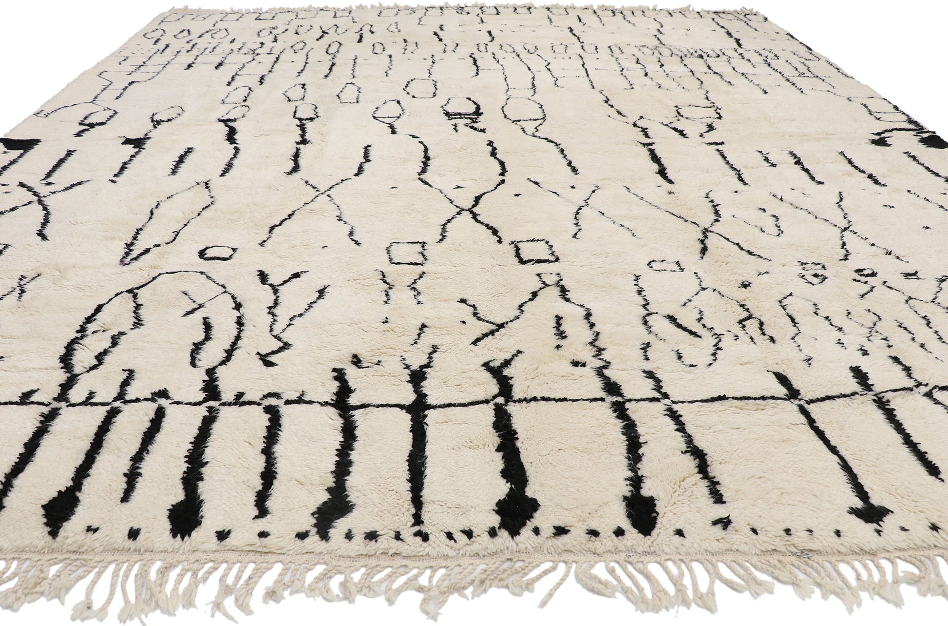12 x 14 Modern Beni Mrirt Moroccan Rug 21098