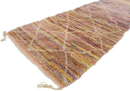 3 x 8 Colorful Beni Mrirt Moroccan Rug 21112