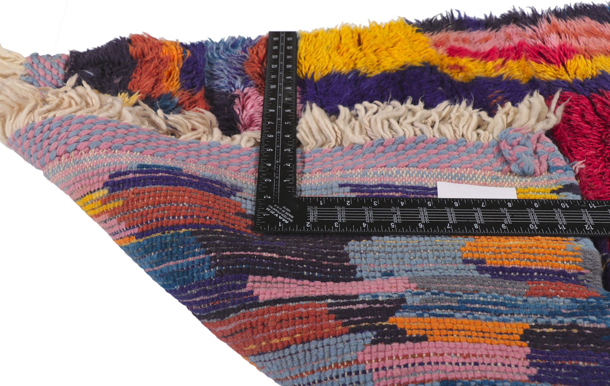 3 x 6 Colorful Moroccan Beni Ourain Rug 21113