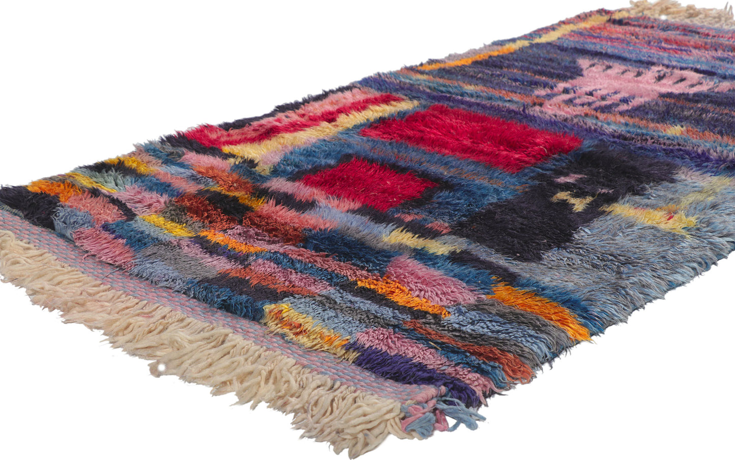 3 x 5 Colorful Moroccan Beni Ourain Rug 21114