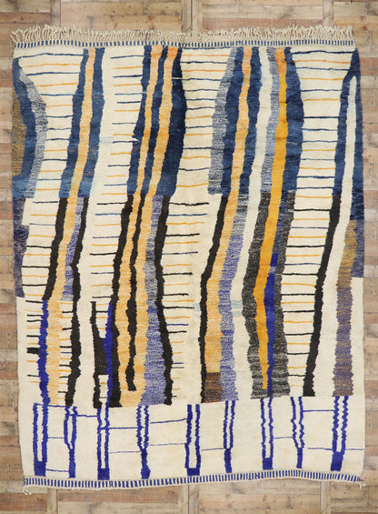 10 x 13 Modern Beni Mrirt Moroccan Rug 21116