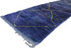3 x 17 Long Blue Moroccan Runner 21135