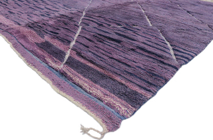 9 x 12 Modern Purple Beni Mrirt Moroccan Rug 21138