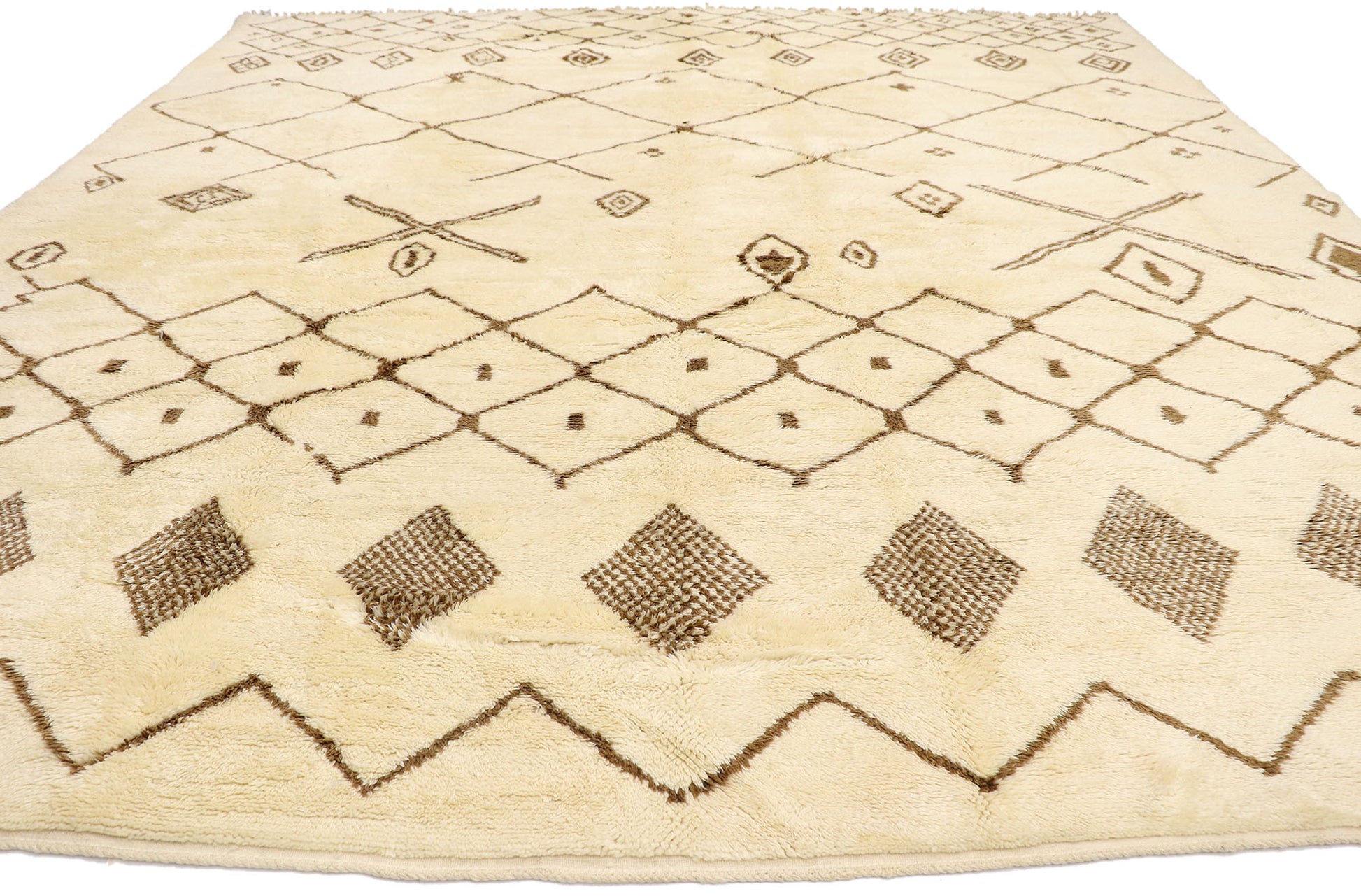 12 x 13 Large Neutral Moroccan Rug 21141