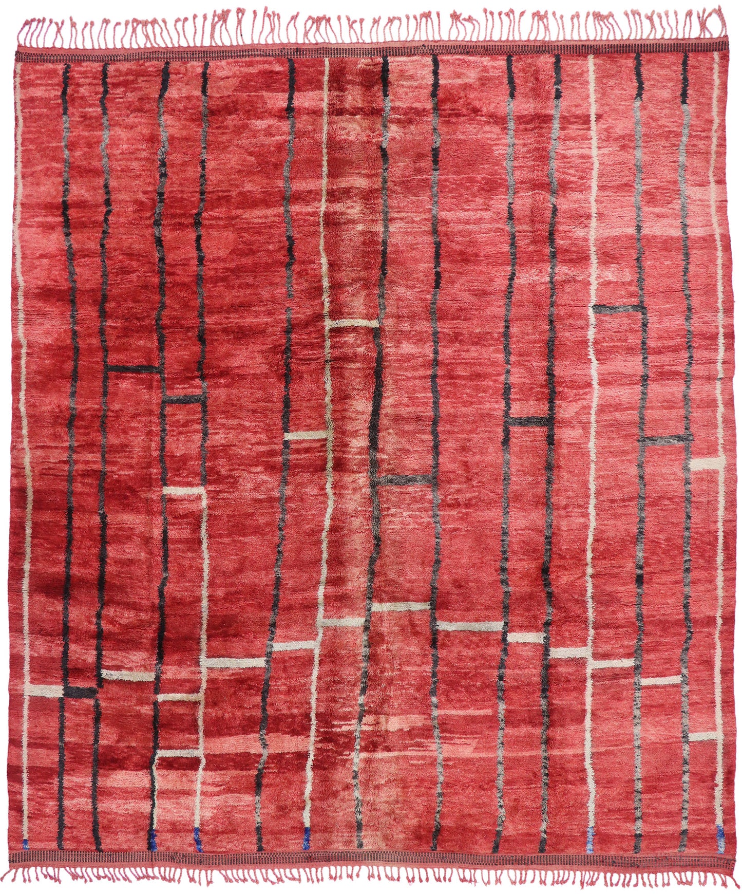 11 x 11 Authentic Red Moroccan Rug 21153