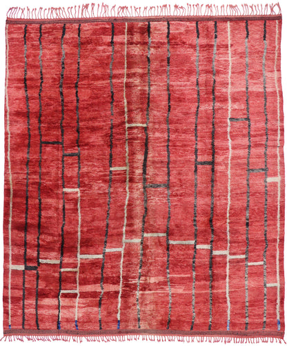 11 x 11 Authentic Red Moroccan Rug 21153